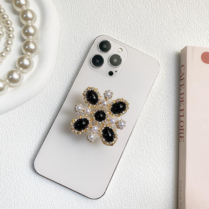 Rhinestone Instagram Phone Holder, Airbag Back Sticker, High-end Luxury Adhesive, Anti Smashing Face Ring, And Portable_voghion.com
