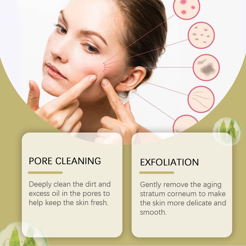 OUHOE čistilni prašek za čiščenje, fine pore, blago vlaženje, maska za nego kože obraza in vlaženje_voghion.com