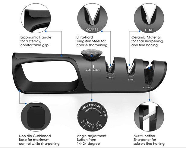 Haushaltsschärfer, multifunktionaler Steinstab, Messer, schnelles Schärfen, Küchenwerkzeug_voghion.com