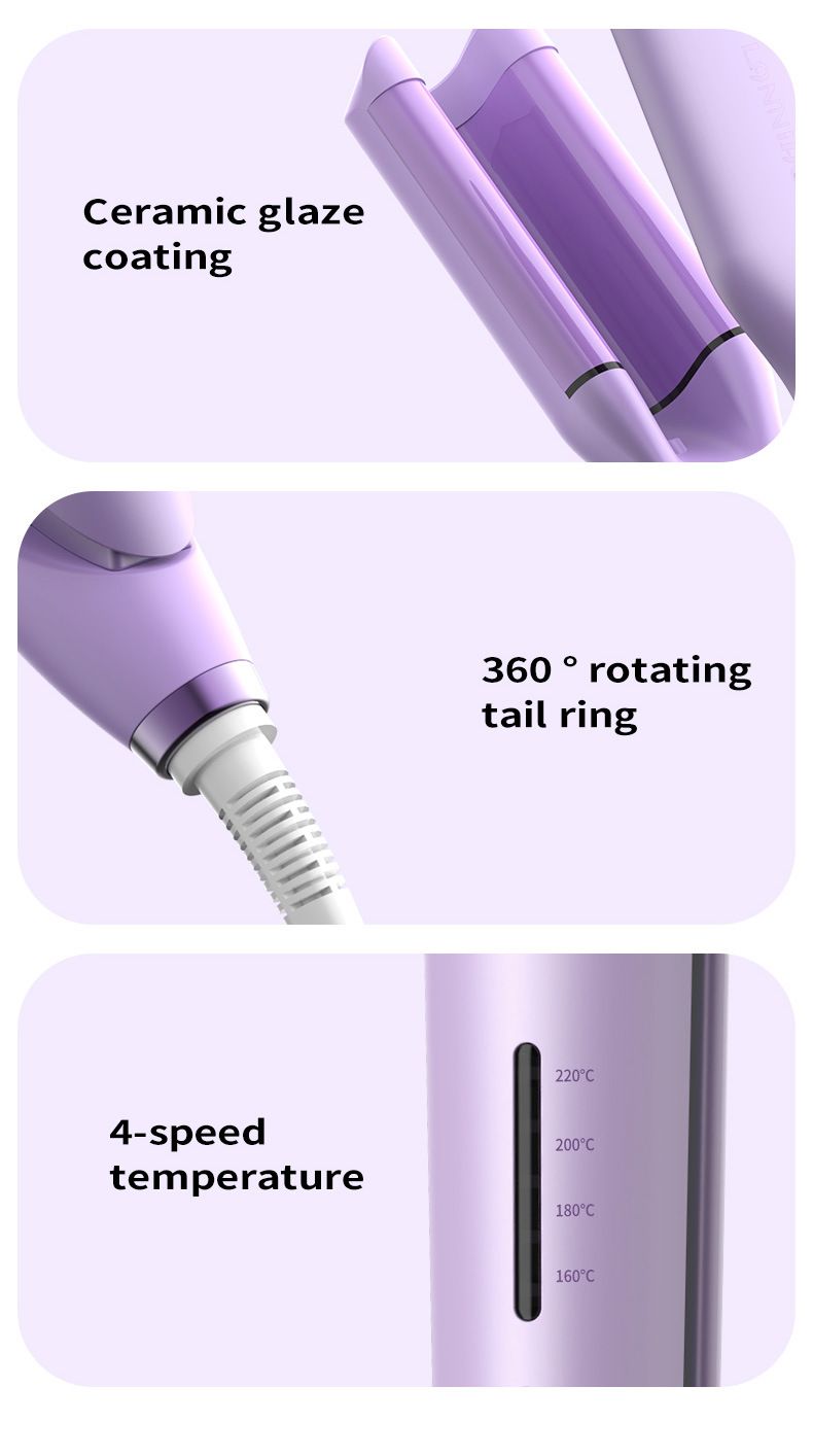 V-förmige Big Wave Curl koreanischen Stil Lazy Egg Roll Lockenstab Wolle_voghion.com