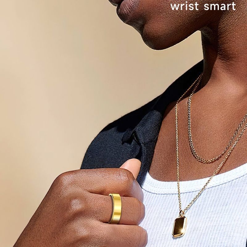 Heart Rate Blood Oxygen Sleep Thin Narrow Edge Charging Case Flip Page Photo Smart Ring Life Multifunctional No Lagging_voghion.com