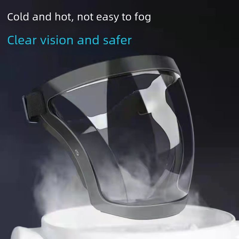 HD-Pferdekopfmaske, Vollgesichtsschutz, transparente Antibeschlagmaske, staubdichte Reitsportmaske ab Werk_voghion.com