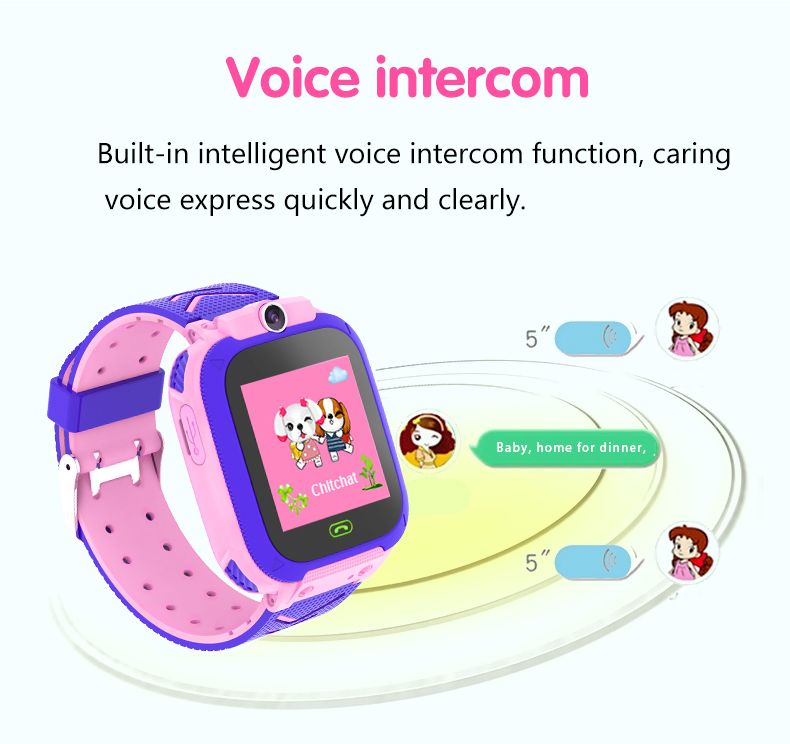 W23 Kids Smart GPS LBS Double Location Safe Children Watch Activity Tracker SOS Card for Android and IOS best watch_voghion.com