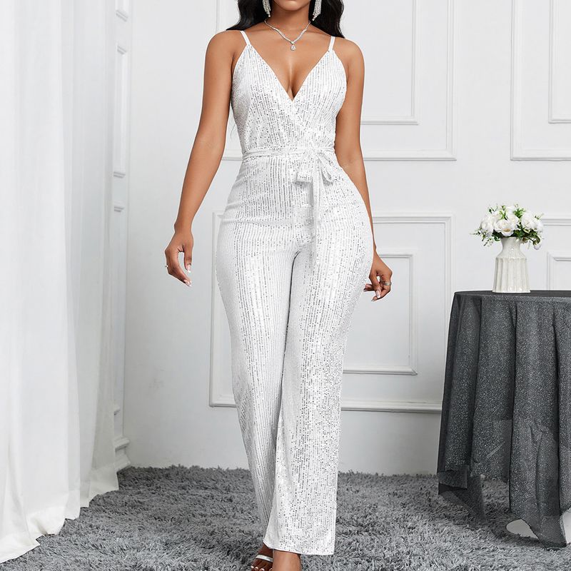 Damesaanbod, effen jumpsuit met jarretels en elegant temperament_voghion.com