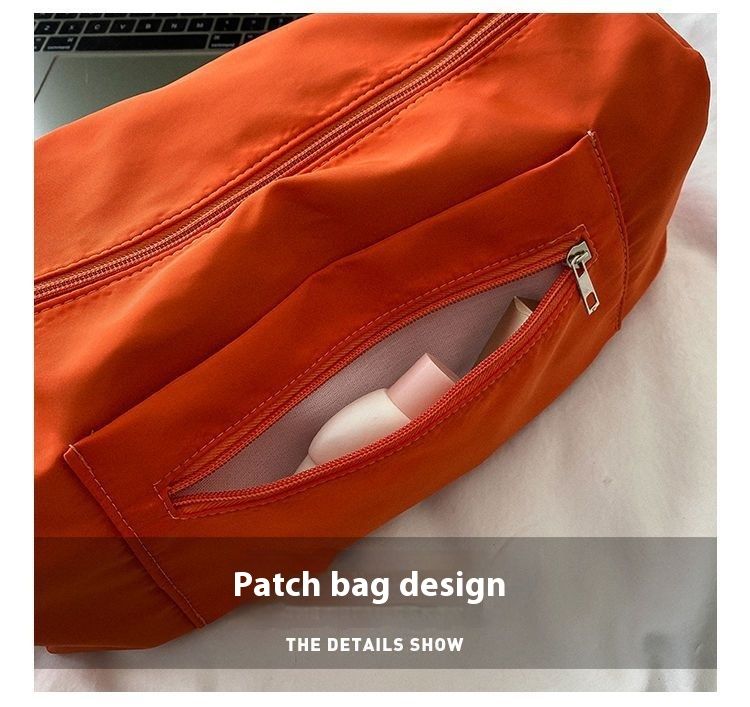 Toast Reisetasche für Männer, wasserdichte Sport- und Fitnesstasche, großes Pendlerkissen aus Nylon in Volltonfarbe, eine Schulter_voghion.com