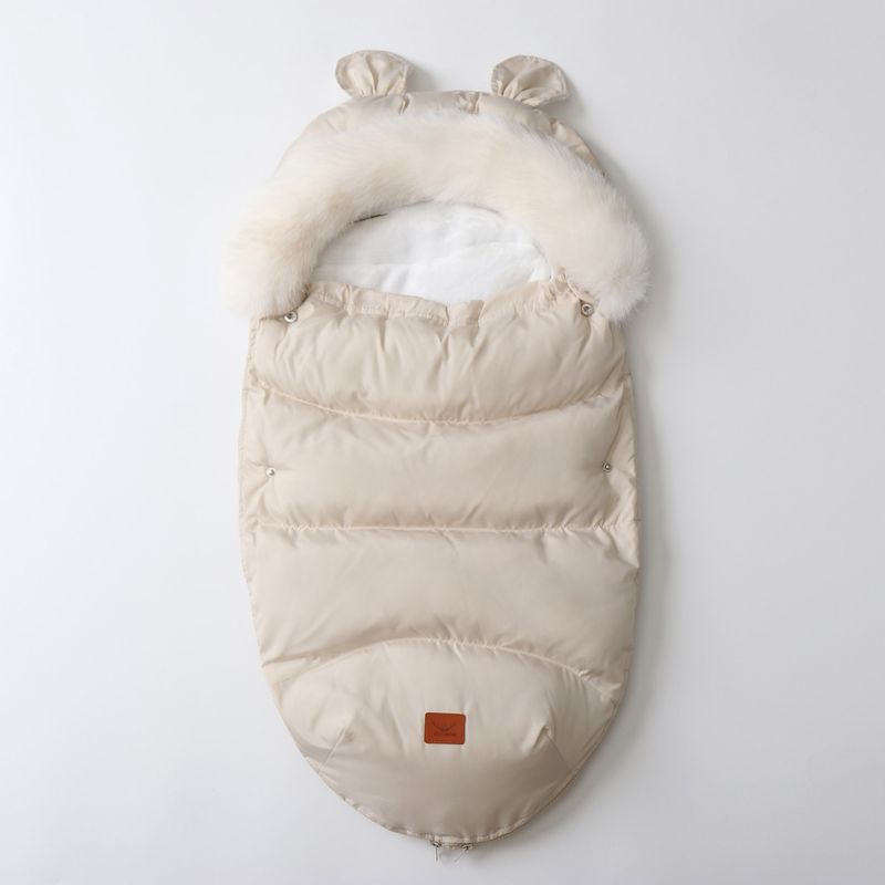 Saco de dormir para bebé, manta envolvente gruesa con forro polar de invierno para recién nacidos (0-1 año), acogedor y cálido, varios colores._voghion.com