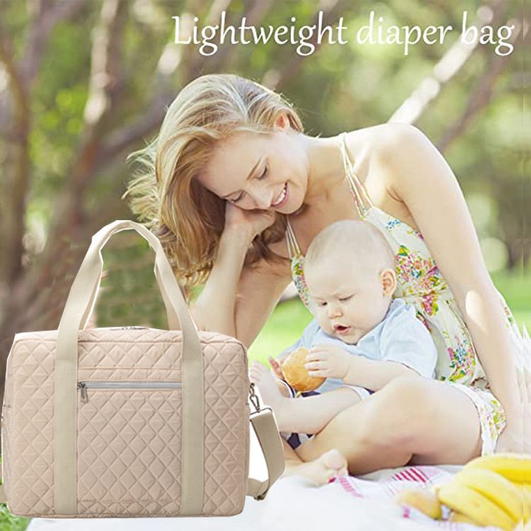 Koreanische Ins Neue Plaid Tragbare Leichte Mutter Und Baby Tasche, Reise Große Kapazität Mama Tasche MOMMY BAG_voghion.com