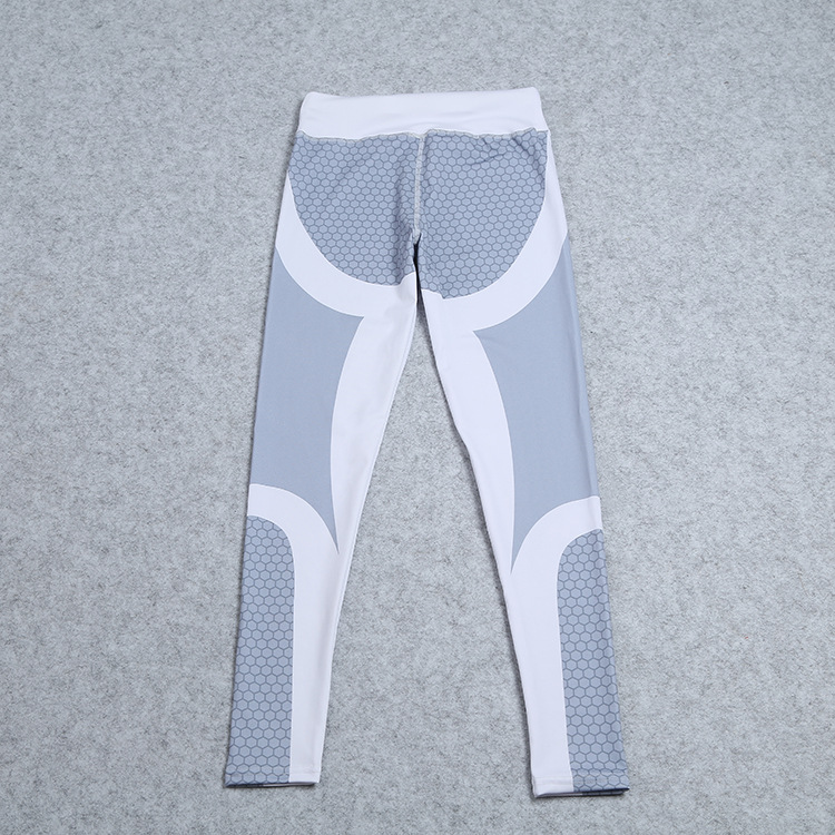 Women's Fashion Beehive Hip Lift Yoga Leggings_voghion.com