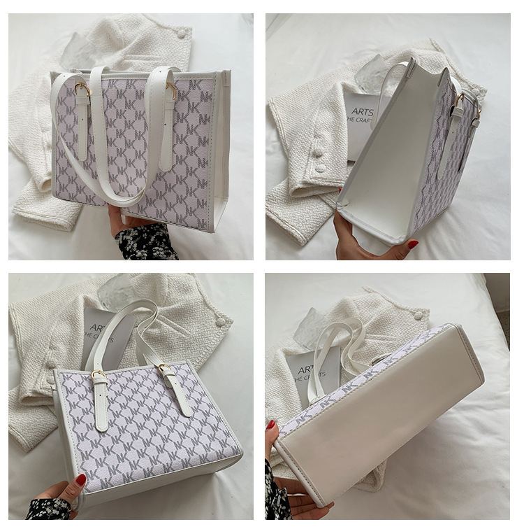 Fashionable New Versatile Trendy Tote Bag Women's Handbag Large Capacity Work Commuting Leisure Print Shoulder Bag_voghion.com