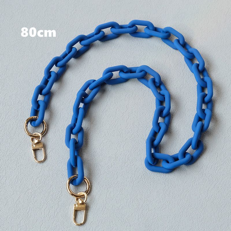 Women's Bag Decorative Fashion Color-Block Acrylic Resin Frosted Handmade Detachable Phone Chain_voghion.com