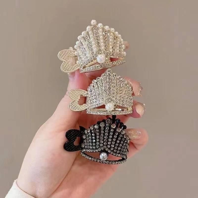 Coreeană perlă stras dulce mini gheare de păr clipuri femei lux cristal chic agrafe crab agrafe de păr accesorii de păr feminin_voghion.com