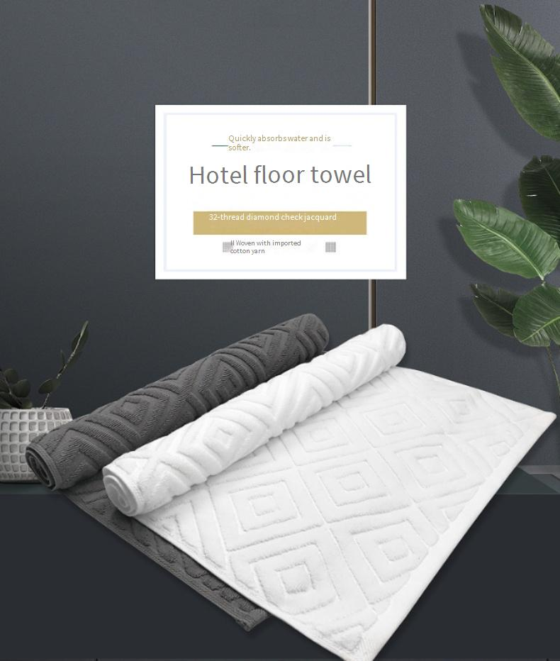 Luxury Hotel & SPA Bath Mat - Jacquard Weave, Extra Thick & Super Absorbent, Non-Slip Bathroom Floor Mat For Home & Commercial Use_voghion.com