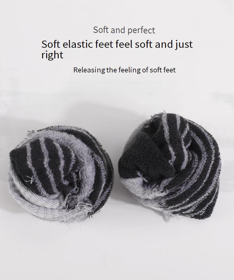 Chaussettes pour femmes Two Wolves, nouvelles chaussettes épaisses en serviette, chaussettes courtes, chaussettes bateau, absorbantes de la transpiration, respirantes, chaussettes de sport noires et blanches grises_voghion.com