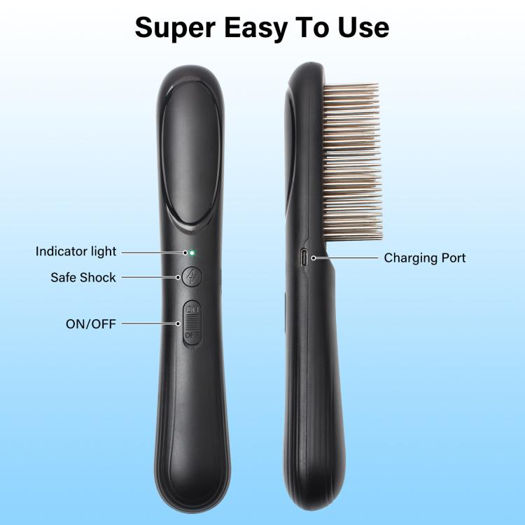 Pet Safe Physical Worming Electronic Comb Pet Flea Control Brush_voghion.com