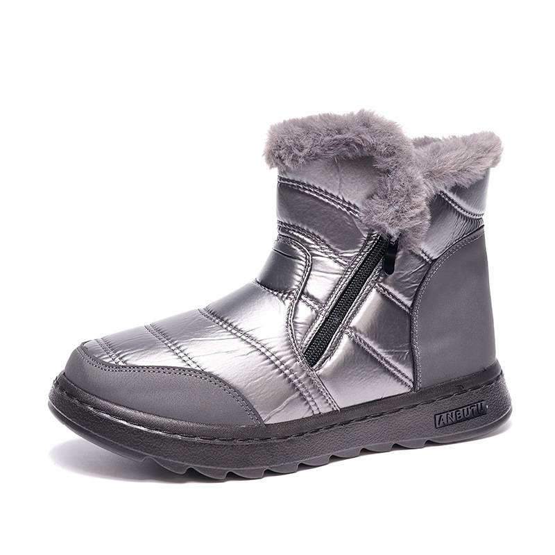 Nuove scarpe alte in cotone per donna, stivali da neve caldi e in pile, scarpe da mamma 2025_voghion.com