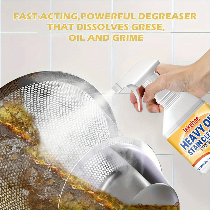 Spray detergente per grassi da cucina ad alta resistenza, detergente per grassi ad alta resistenza, smacchiatore per cappe, fornelli e utensili da cucina_voghion.com