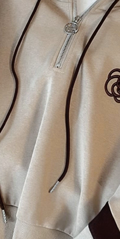 Elegant Solid-Color Hoodie Set – Long-Sleeve Lounge-to-Office Coordinated Outfit (S-3XL)_voghion.com