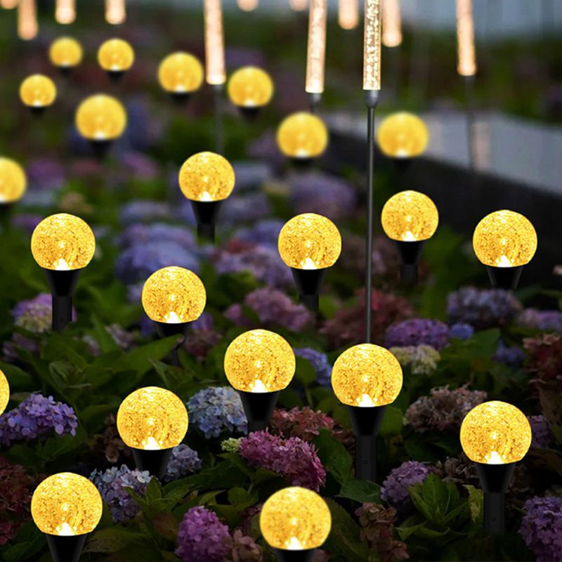 Luci a sfera a bolle alimentate a energia solare per giardino, patio e decorazioni per esterni - Luci fatate a 20/30 LED con IP65 impermeabile, opzioni calde e multicolore_voghion.com