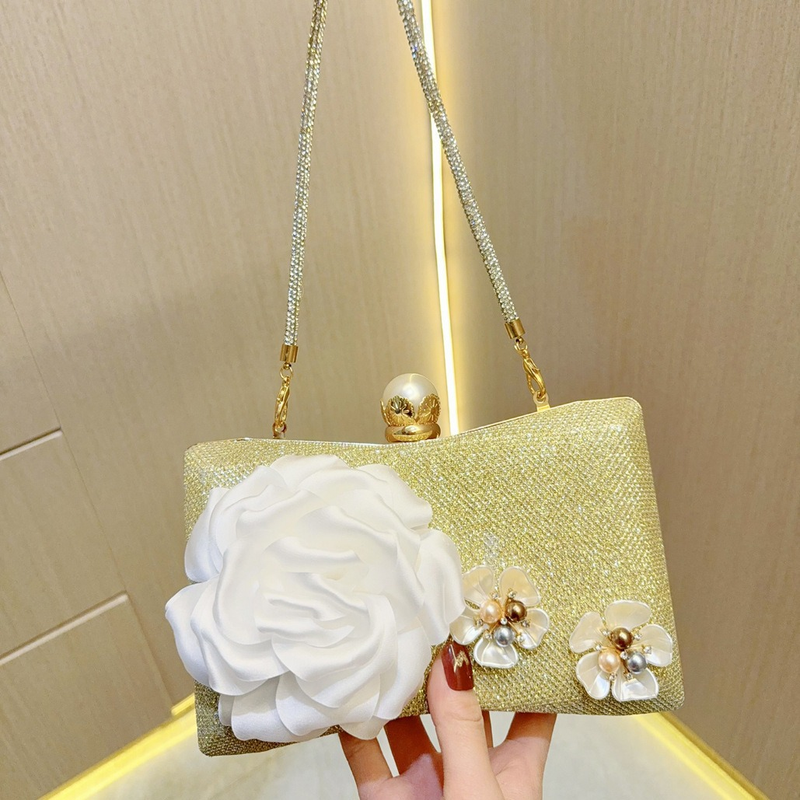 Neue exquisite Perlen-Blumen-Crossbody-Abend-Nischen-Handtasche Clutch Partykleid-Tasche_voghion.com