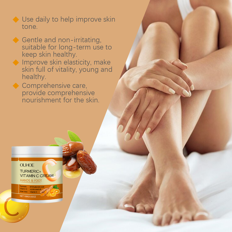 OUHOE Vitamin C Firming Cream Gentle Moisturizing Moisturizing Firming Daily Apply Body Care Cream_voghion.com