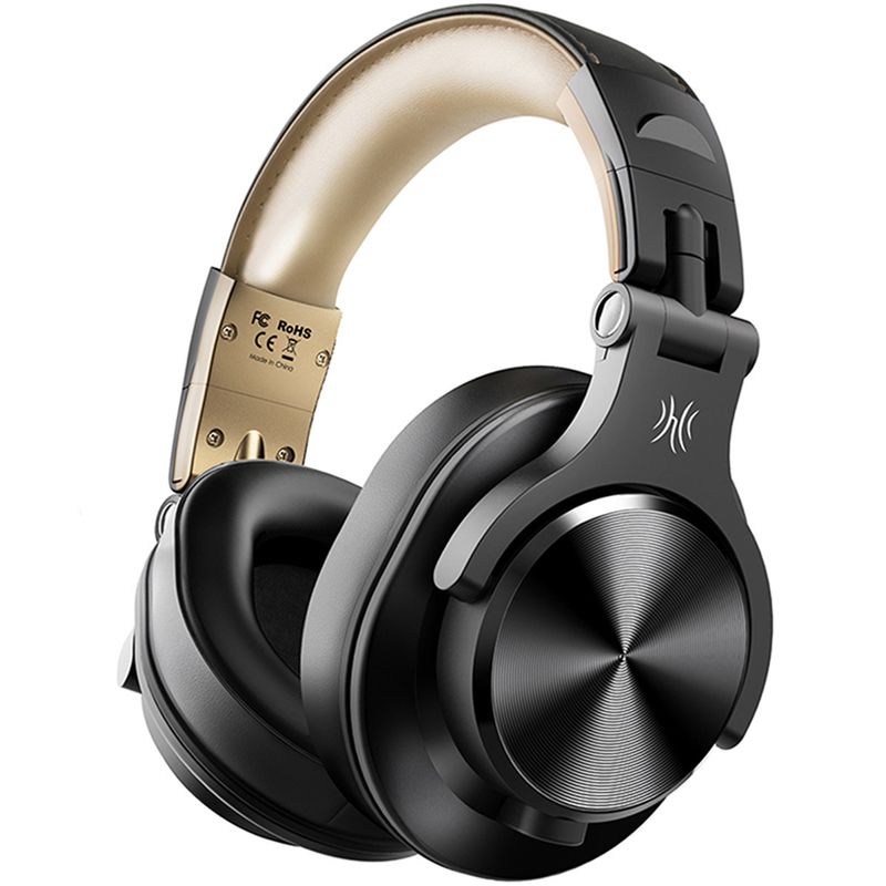 Oneo dio A70 Fusion Wired + Wireless Bluetooth 5.2 Headphones For Phone With Mic Over Ear Studio DJ Headphone Recording Headset_voghion.com