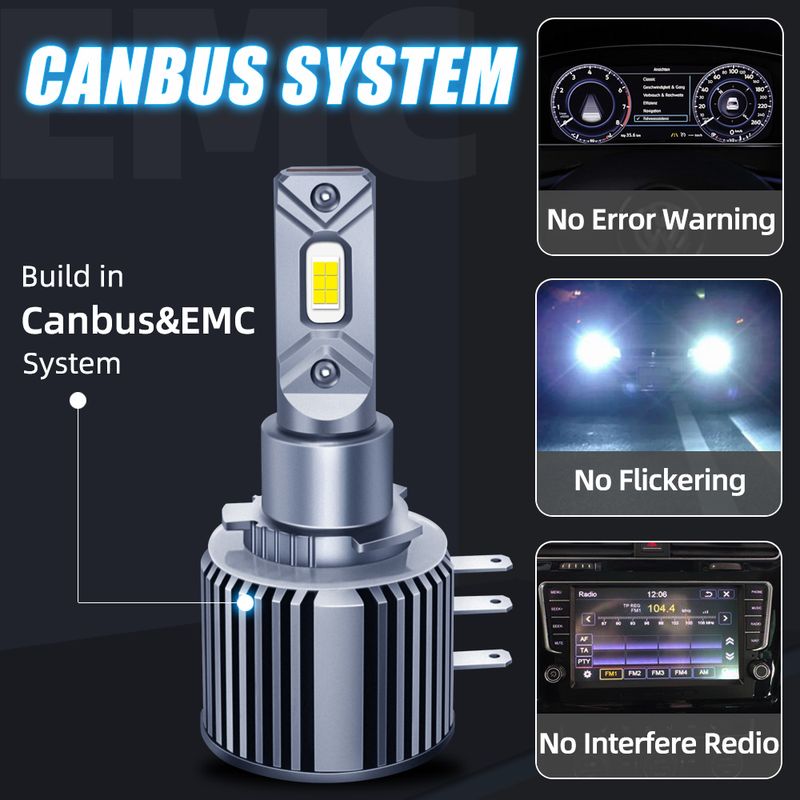ZTZPIE Auto Scheinwerfer H15 LED Canbus 6000K 380W 180000LM Auto Turbo Nebel Licht 12V CSP 3570 Lampe_voghion.com