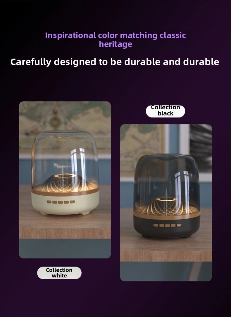 Subwoofer da tavolo Glazed 4a generazione Bluetooth Speaker GLASS Black Gold Collection Scheda altoparlante_voghion.com