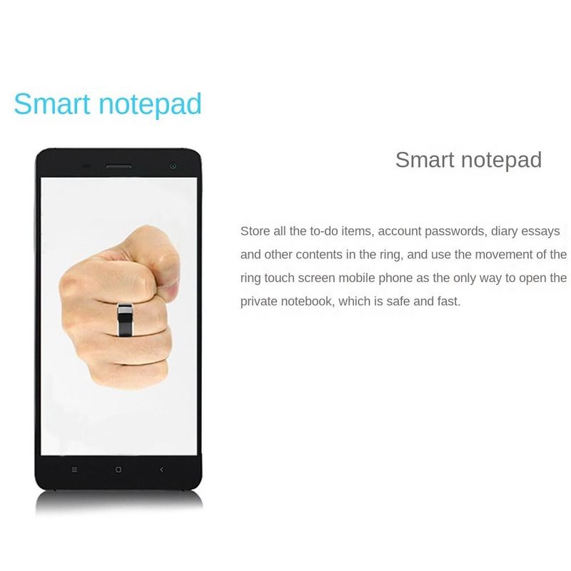 Ready Stock Multifunctional Smart Magic Wear Wearable Connect NFC Finger Ring Waterproof Stainless Steel For Android Phone_voghion.com
