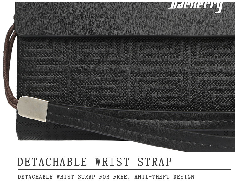 baellerry wallet men's long business thin multifunctional zipper clutch bag men's multi-card slot men's handbag_voghion.com