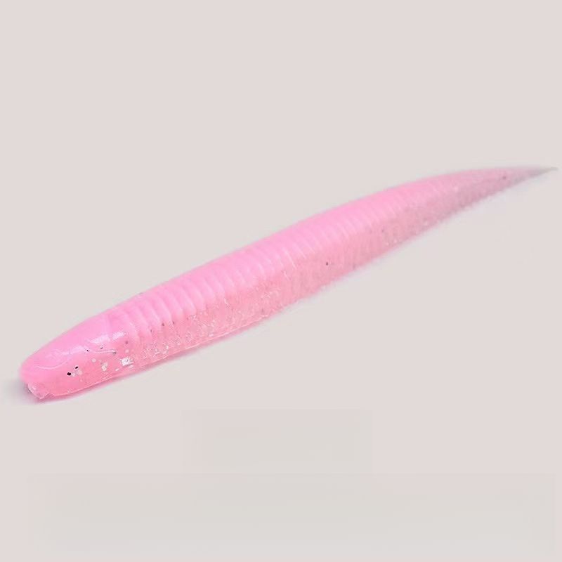 Light Dance Soft Black Pit Needle Tail Slow Sinking Mandarin Lure Fish Bait Worm Bottom Root Fishing_voghion.com
