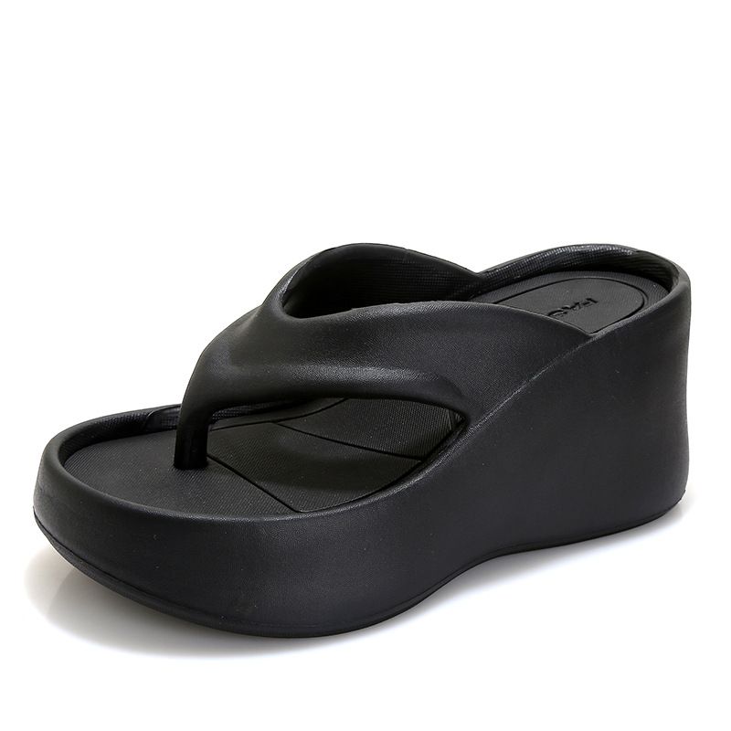 Damensandalen mit dicker Sohle, neue Sommersandalen für draußen und den Strand, mit dem Gefühl, auf Kot zu treten, abgewinkelte Biskuitschuhe_voghion.com