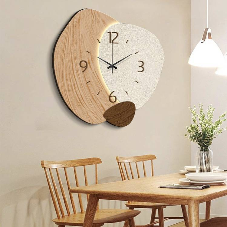 Wandklokken Crème Stijl Creatieve Woonkamer Sfeervolle Klok Hangend_voghion.com