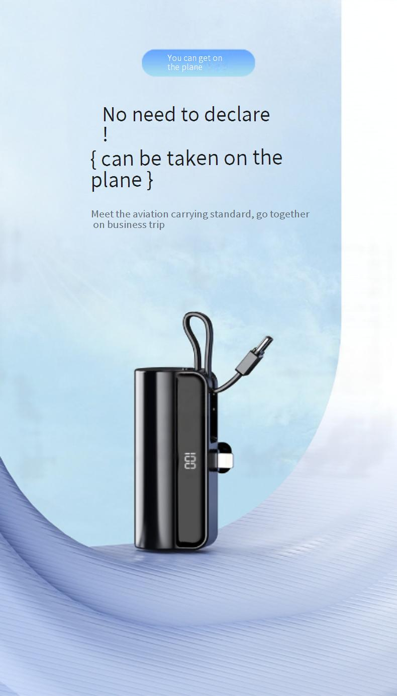 Mobilo tālruņu aksesuāri Jauns kapsulas mini portatīvais barošanas bloks Dāvanu mobilajam tālrunim Avārijas mobilais barošanas bloks_voghion.com