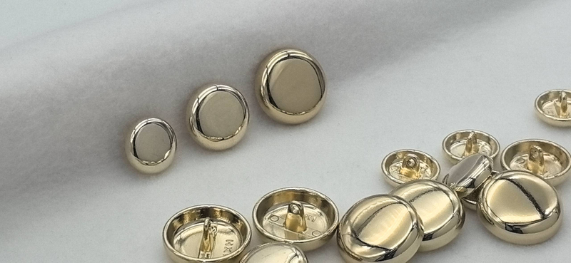 10 buc nasturi metalici plati 18-21 mm, antioxidanti, nasturi aurii eleganți pentru paltoane, trench-uri și cămăși_voghion.com