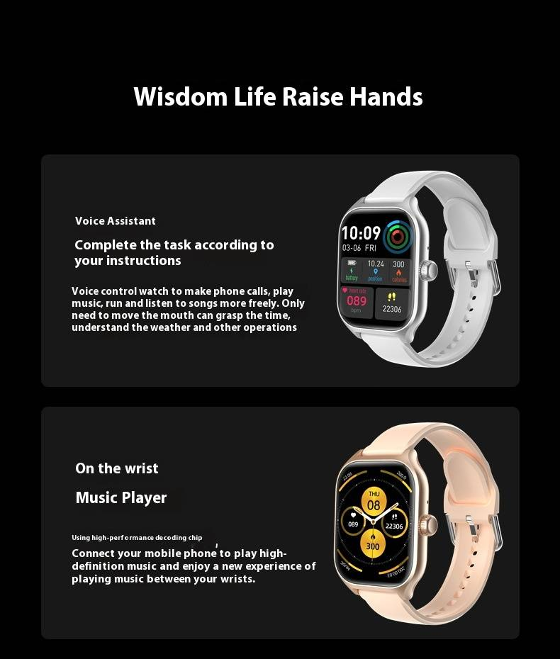 GTS4 Smart Watch - Bluetooth Calling, Heart Rate/Blood Pressure/SpO2 Monitor, Sleep Tracking & SOS Alert_voghion.com
