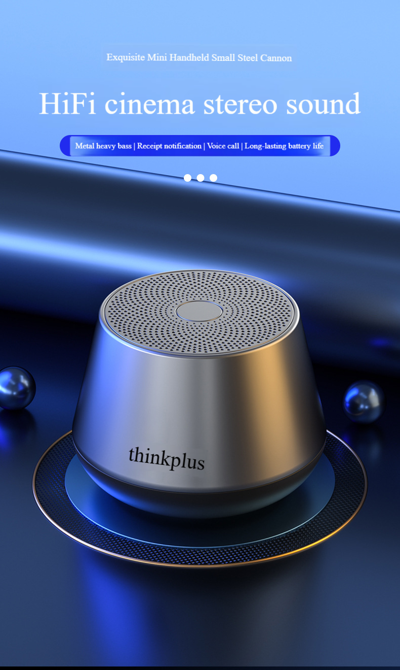 ThinkPlus K3 PRO Bluetooth Speaker - Portable Mini Speaker With TWS Pairing & Hi-Fi Bass (For Outdoor, Car & Home Use)_voghion.com