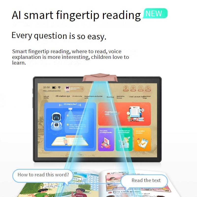KI-gestütztes Lerntablet für Schüler mit Hausaufgabenkorrektur, 11-Zoll-IPS-Bildschirm zum Schutz der Augen, anpassbarem Betriebssystem, AR-Lesen_voghion.com