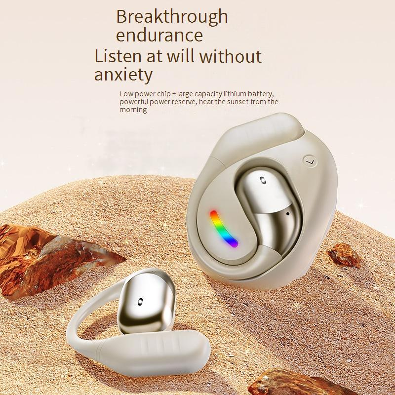 Bluetooth-oordopjes met AI-realtimevertaling - OWS Open Ear draadloze hoofdtelefoon met hifi-geluid, HD-oproepen en ondersteuning voor meerdere talen voor reizen en werk_voghion.com