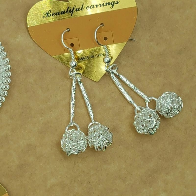 Orecchini a doppio cerchio in stile coreano placcati in argento 925, lunghi e esagerati, con nappe, gioielli all'ingrosso gratuiti_voghion.com