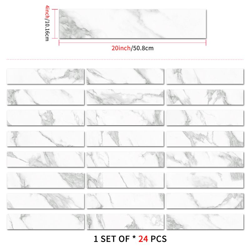 50,8 cm x 10,16 cm Kristallschaum, verdickt, selbstklebend, wasserfest, langer Streifen, Fliesenkunst, Heimdekoration, grenzenlose Wandaufkleber_voghion.com