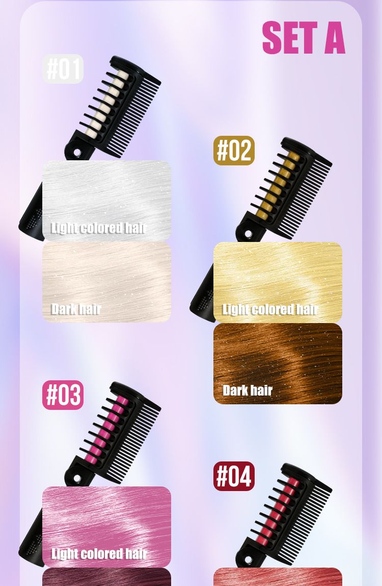 12 kleuren schitterende kamset haarverfcrème_voghion.com