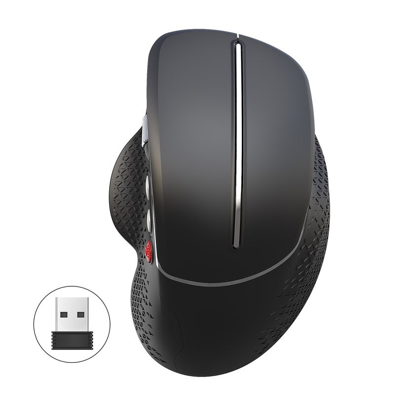 New Vertical Ergonomic Design 2.4G Wireless Mouse Grip_voghion.com