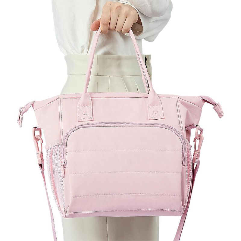 Stilvolle isolierte Umhängetasche zum Mittagessen – leicht und faltbar – modernes minimalistisches Design – Altrosa_voghion.com