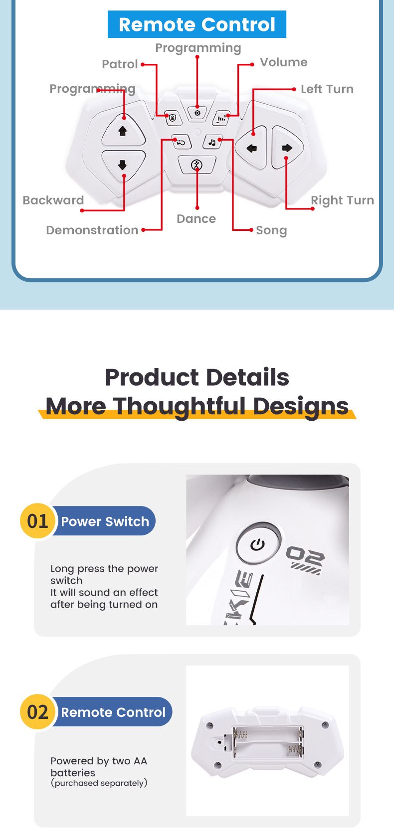 Intelligente ouder-kind interactieve inductieprogrammering elektrisch speelgoed licht muziek dansende robot_voghion.com