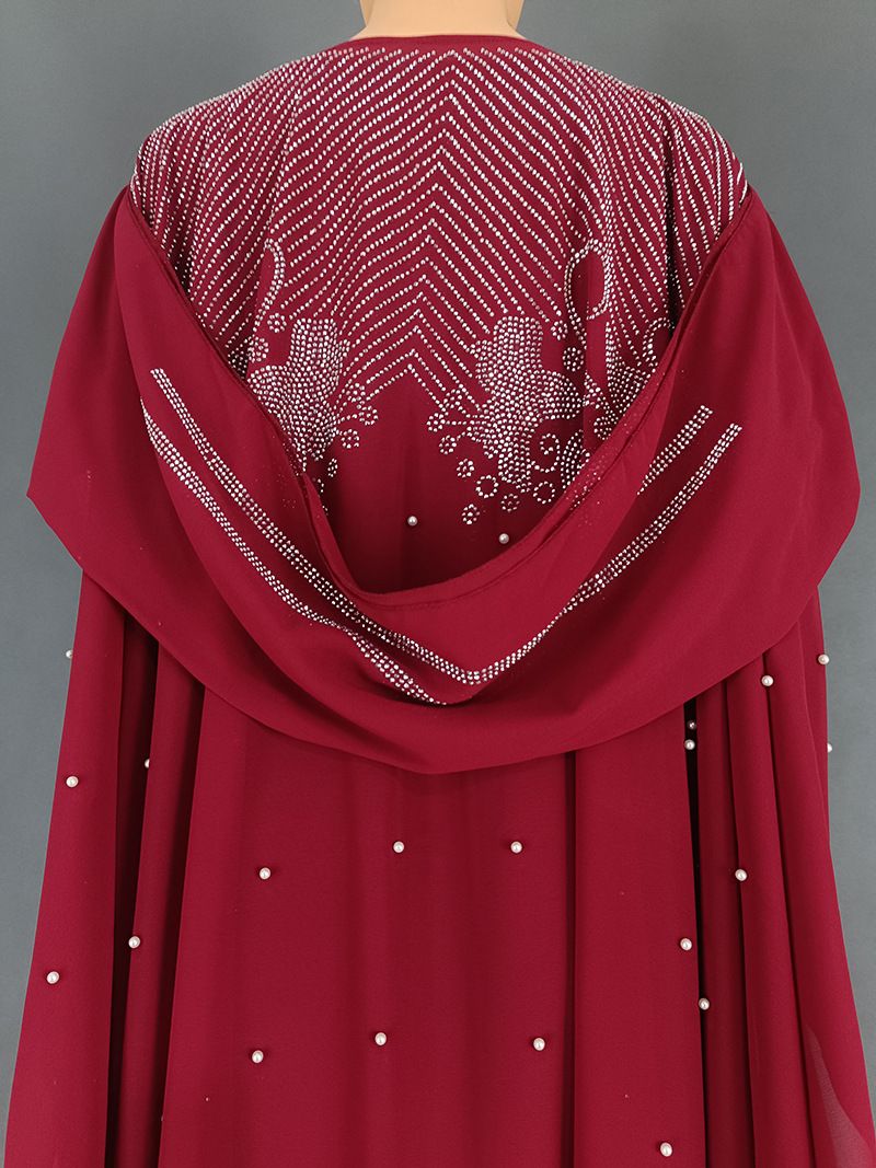Női ruházat Plus Size női ruházat muszlim forró gyémánt körömgyöngy sifon kendő fejkendő ruha_voghion.com