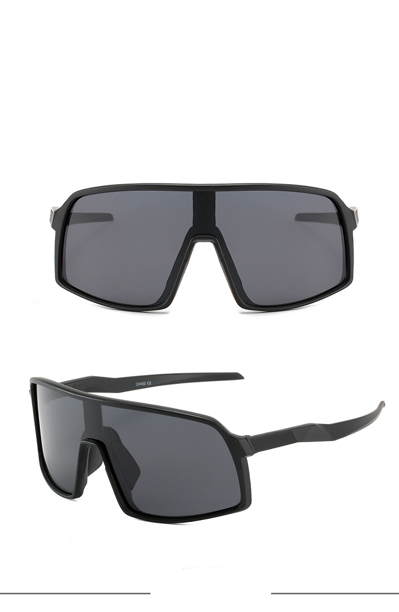 Occhiali da equitazione con montatura grande e cangiante trasparente, occhiali da sole polarizzati alla moda, occhiali da sole antivento per lo sport all'aria aperta, ciclismo notturno_voghion.com