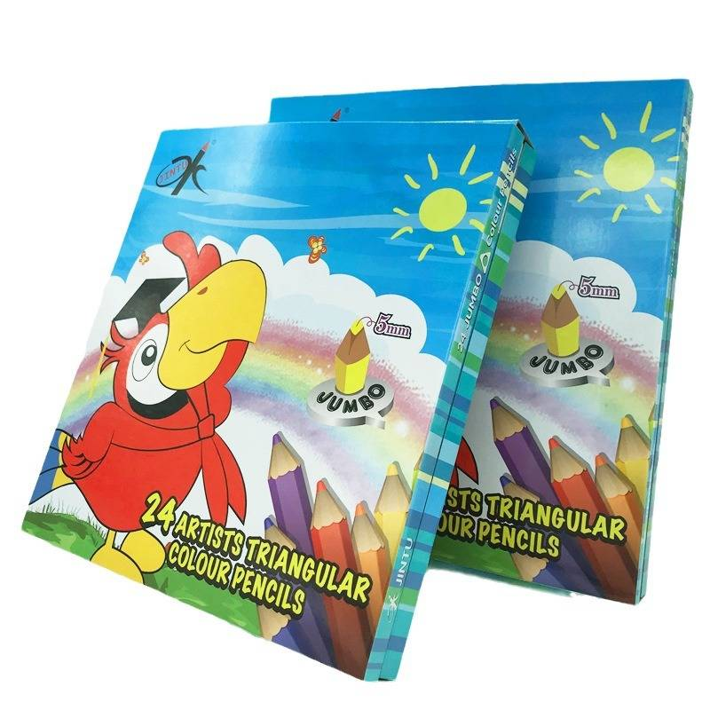 Joywish 24-farbiges Dreieck-Buntstifte-Set zum Skizzieren, Zeichnen und Handlettering – Hochwertiger Künstlerbedarf für Kinder und Erwachsene_voghion.com