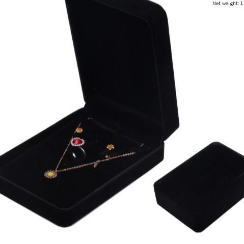 Scatola portagioie di lusso in velluto – Elegante organizer antipolvere per collane, anelli e orecchini (fodera in tessuto non tessuto, elegante custodia pronta per un regalo)_voghion.com