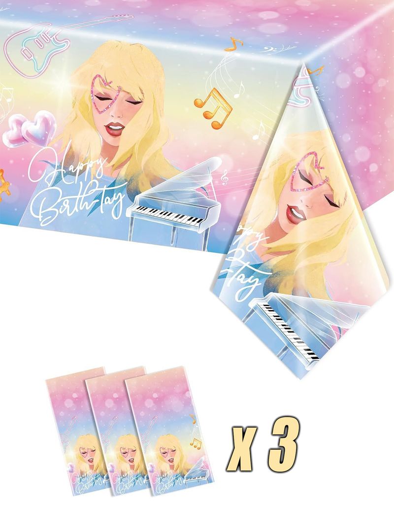 Taylor Swift Party-themed Female Singer Taylor Swift Fan Party-themed Tablecloth Decoration Christmas And Thanksgiving Fan Gathering Gift_voghion.com