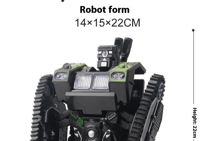 Tank Robot Toy – Electric Omnidirectional Vehicle With LED Lights & Music (No Remote, Gesture Control, STEM Learning, For Boys & Girls 4-6 Years)_voghion.com